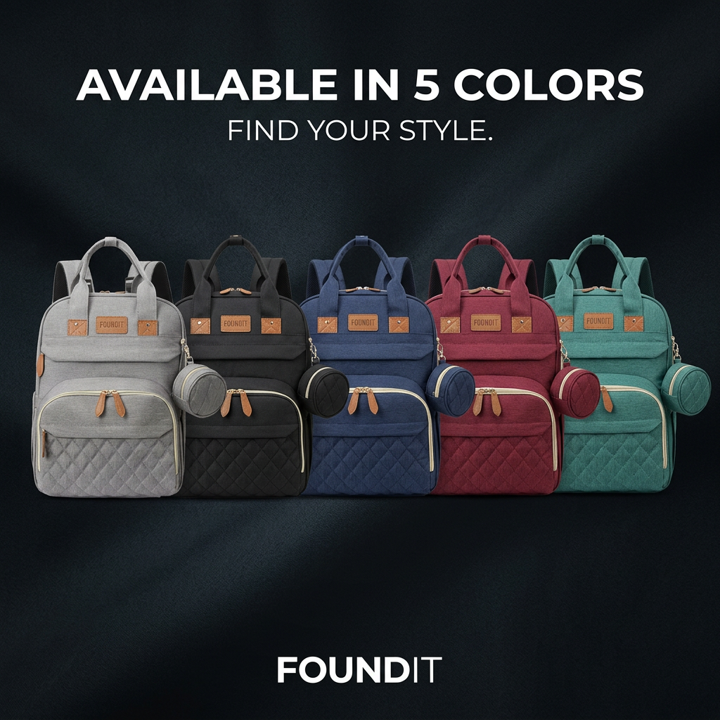 Available in 5 colors - grey black navy wine red teal green